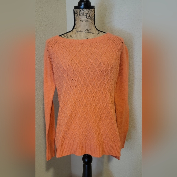 jcpenney Sweaters - jcpenney Coral Crewneck Cable Knit Sweater